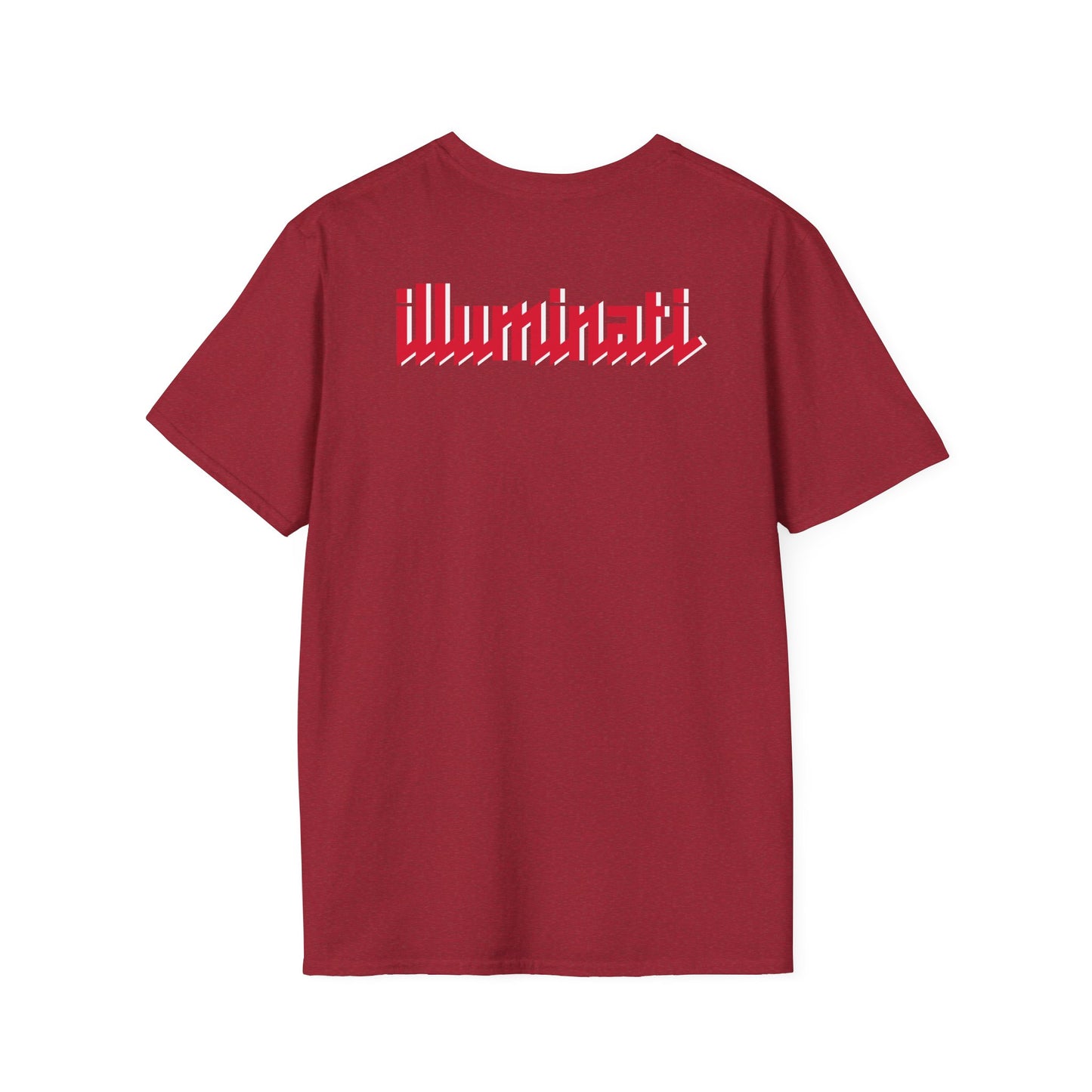 Illuminati - White/Ruby Eye Logo Tee