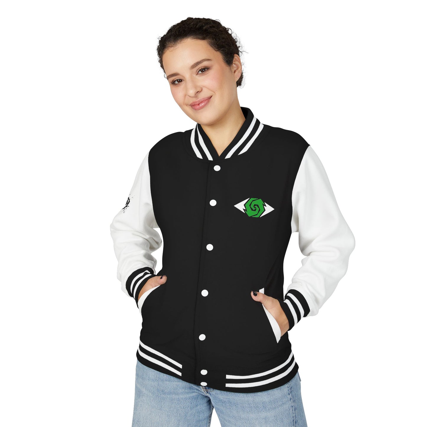 Unisex Letterman Jacket with Illuminati Design, Stylish Outerwear, Perfect for Casual Wear, Unique Gift for Fans, Trendy Streetwear