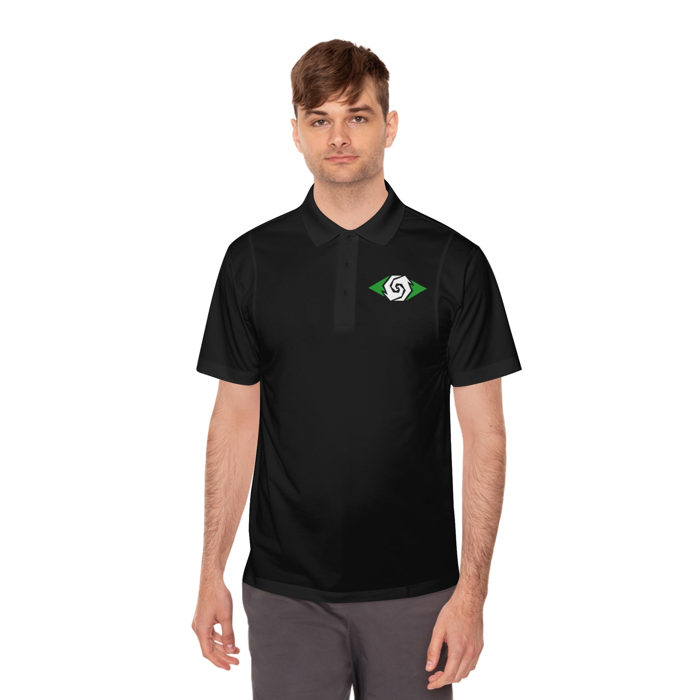 Illuminati - Emerald/White Eye Polo Shirt (Embroidery)