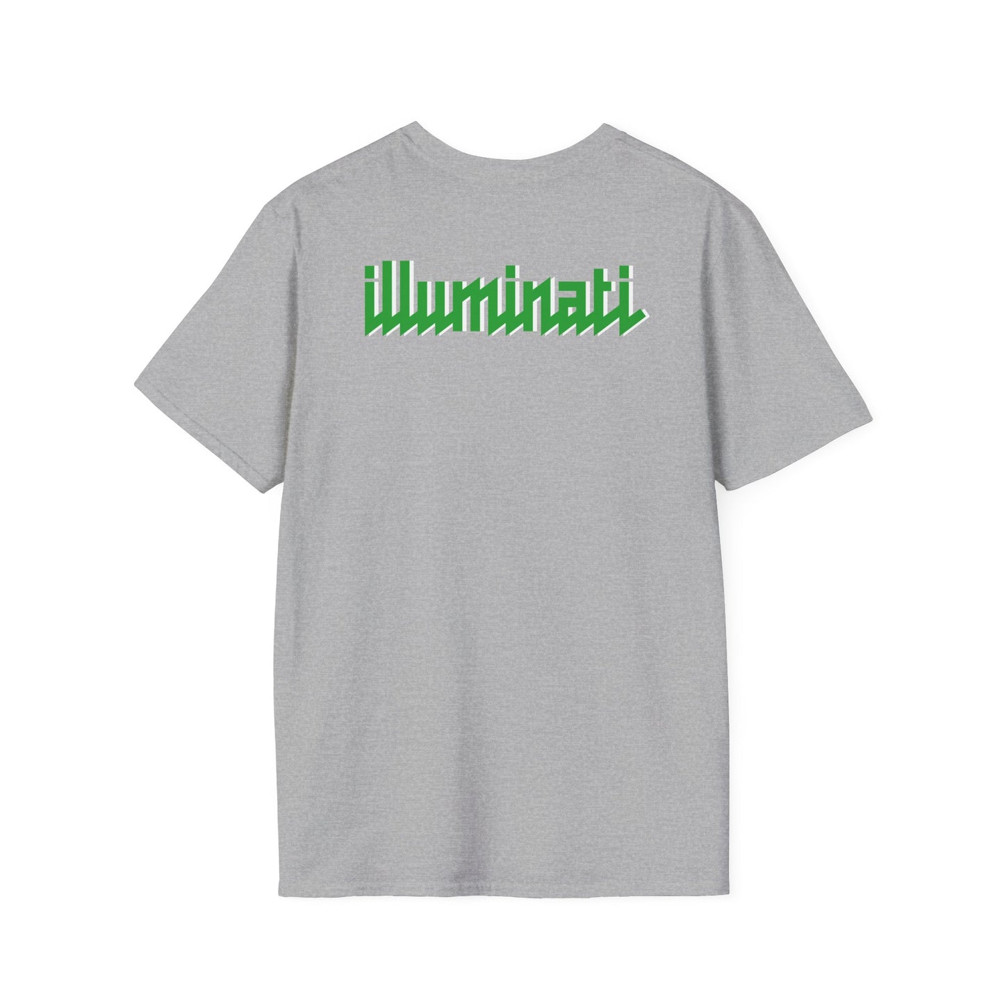 Illuminati - White/Emerald Eye Logo Tee