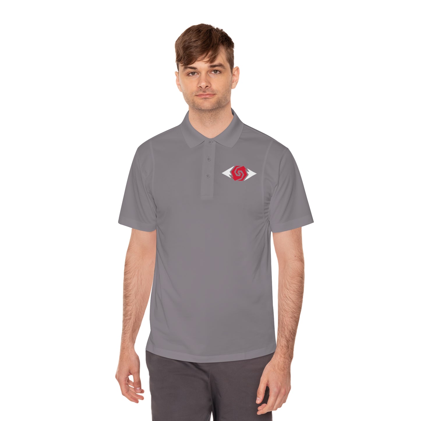 Illuminati - White/Ruby Polo Shirt (Embroidery)