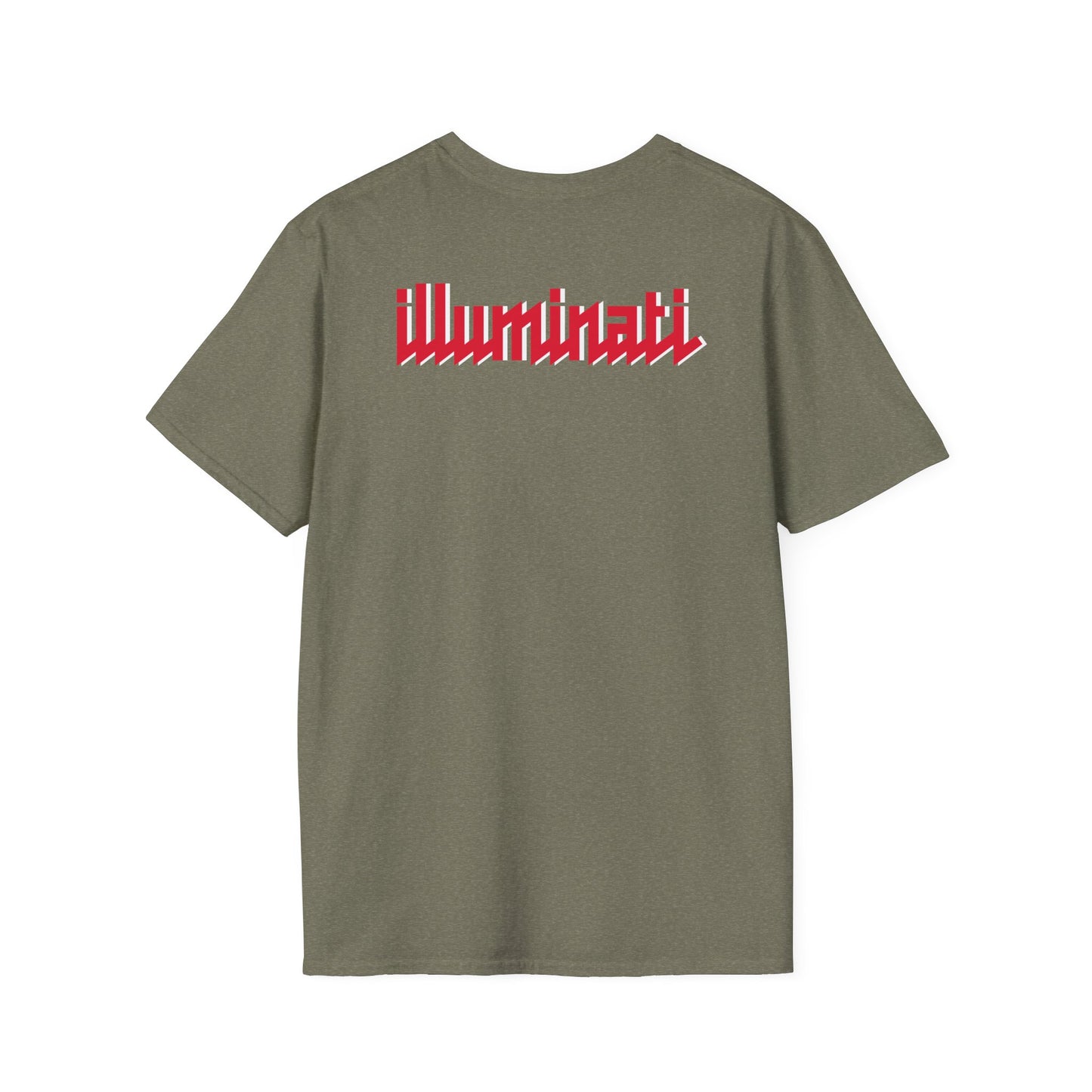 Illuminati - White/Ruby Eye Logo Tee