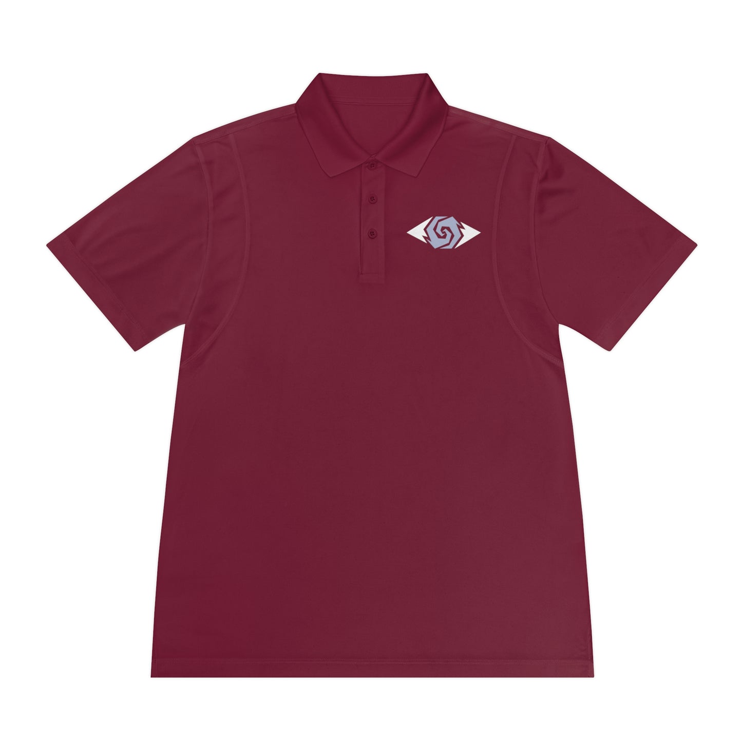 Illuminati - White/Steel Polo Shirt (Embroidery)