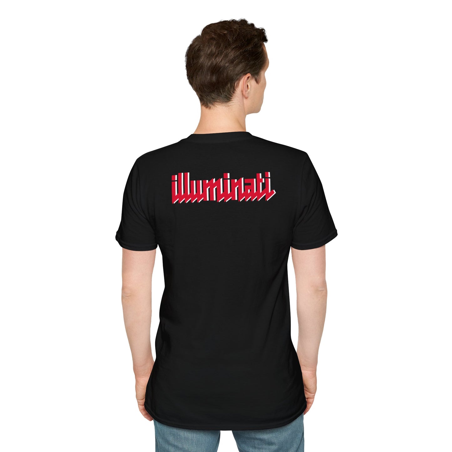 Illuminati - White/Ruby Eye Logo Tee