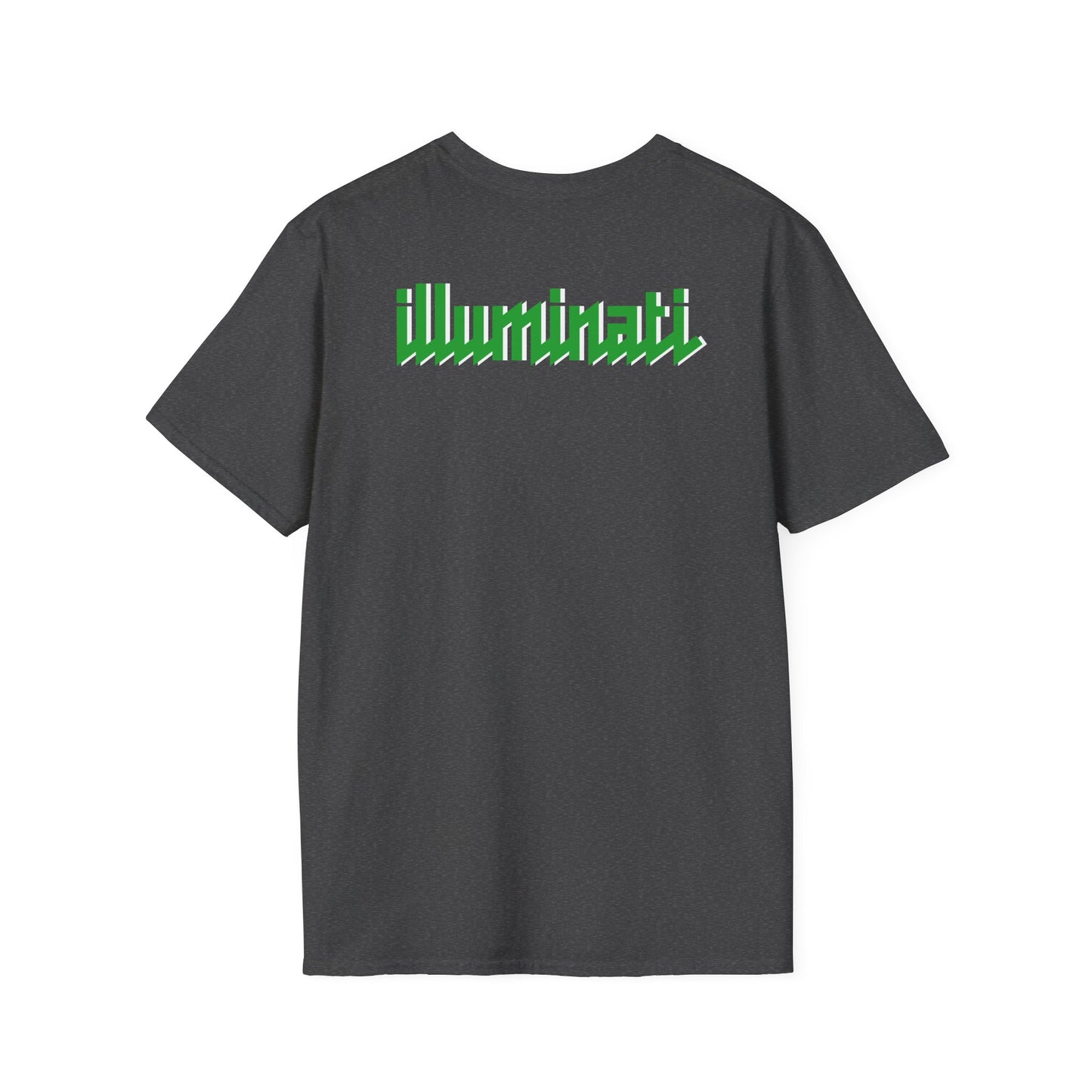Illuminati - White/Emerald Eye Logo Tee