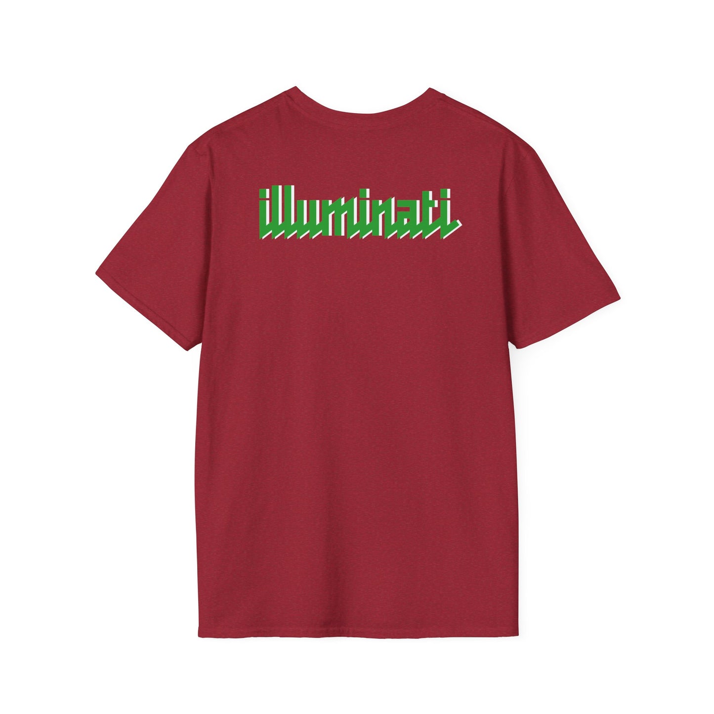 Illuminati - White/Emerald Eye Logo Tee