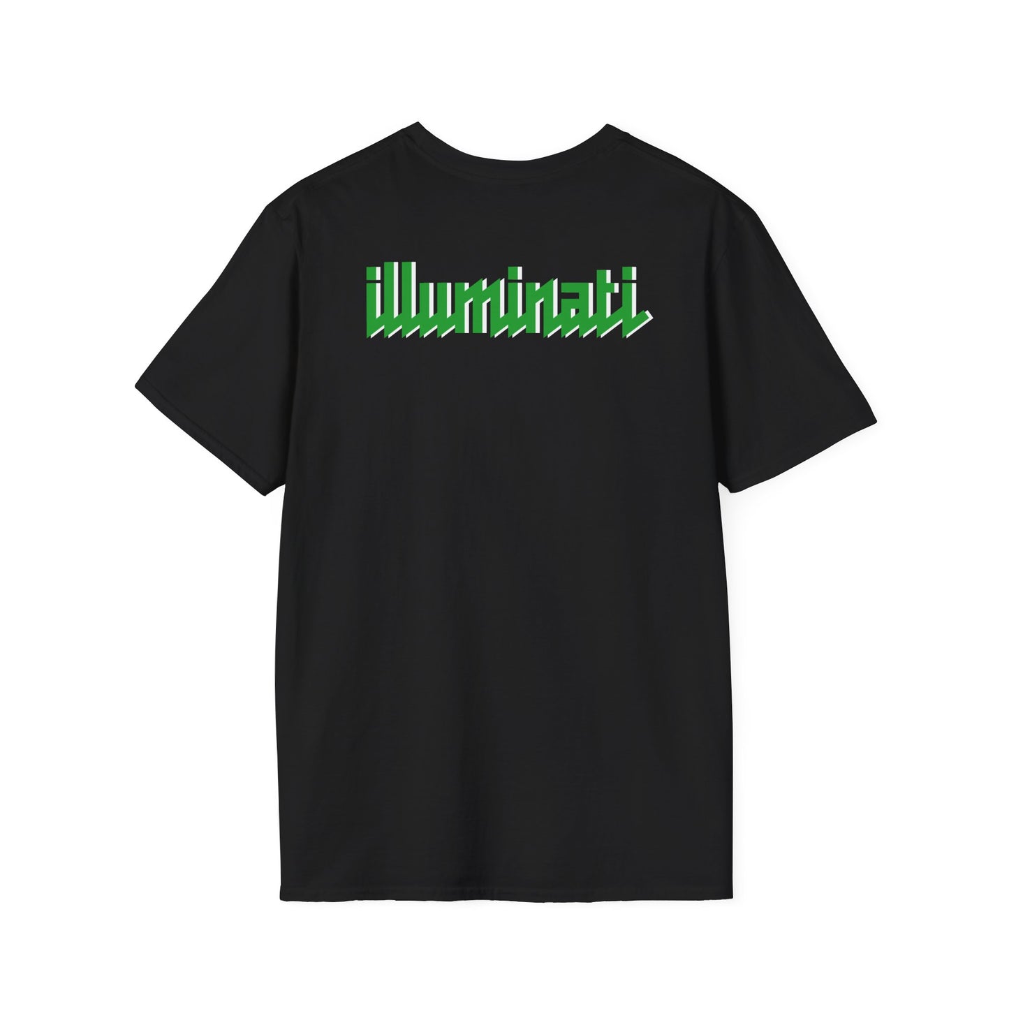 Illuminati - White/Emerald Eye Logo Tee