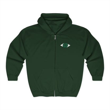 Illuminati - Eco-Friendly Unisex Full Zip Hoodie with Unique Logo