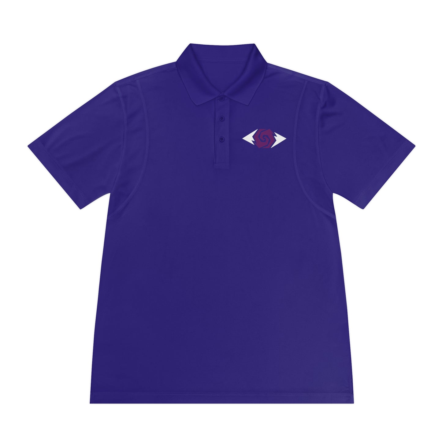 Illuminati -  White/Amethyst Polo Shirt (Embroidery)