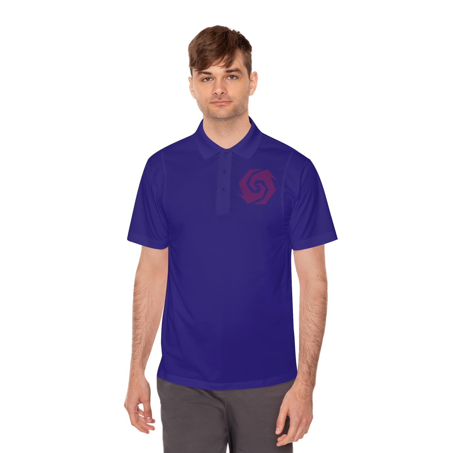 Illuminati -  Amethyst Butt Polo Shirt (Embroidery)