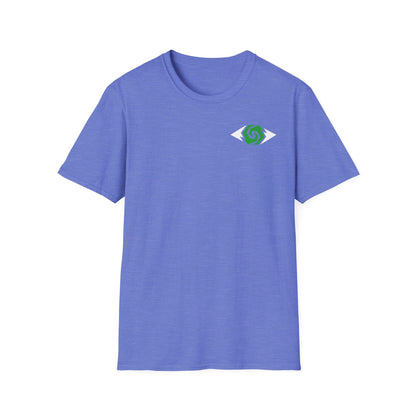 Illuminati - White/Emerald Eye Logo Tee