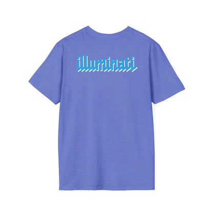 Illuminati - White/Sapphire Eye Logo Tee