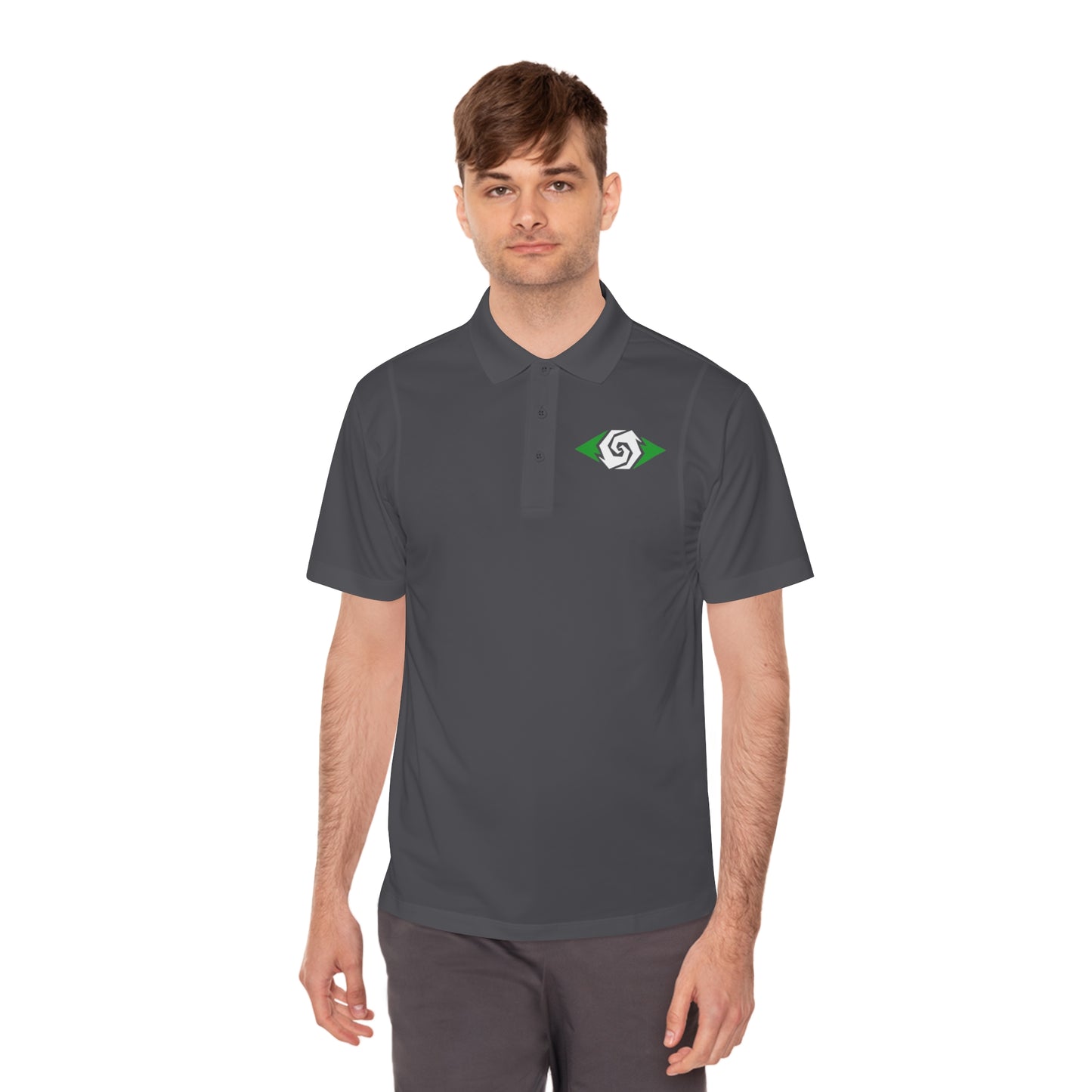 Illuminati -  Emerald/White Eye Polo Shirt (Embroidery)