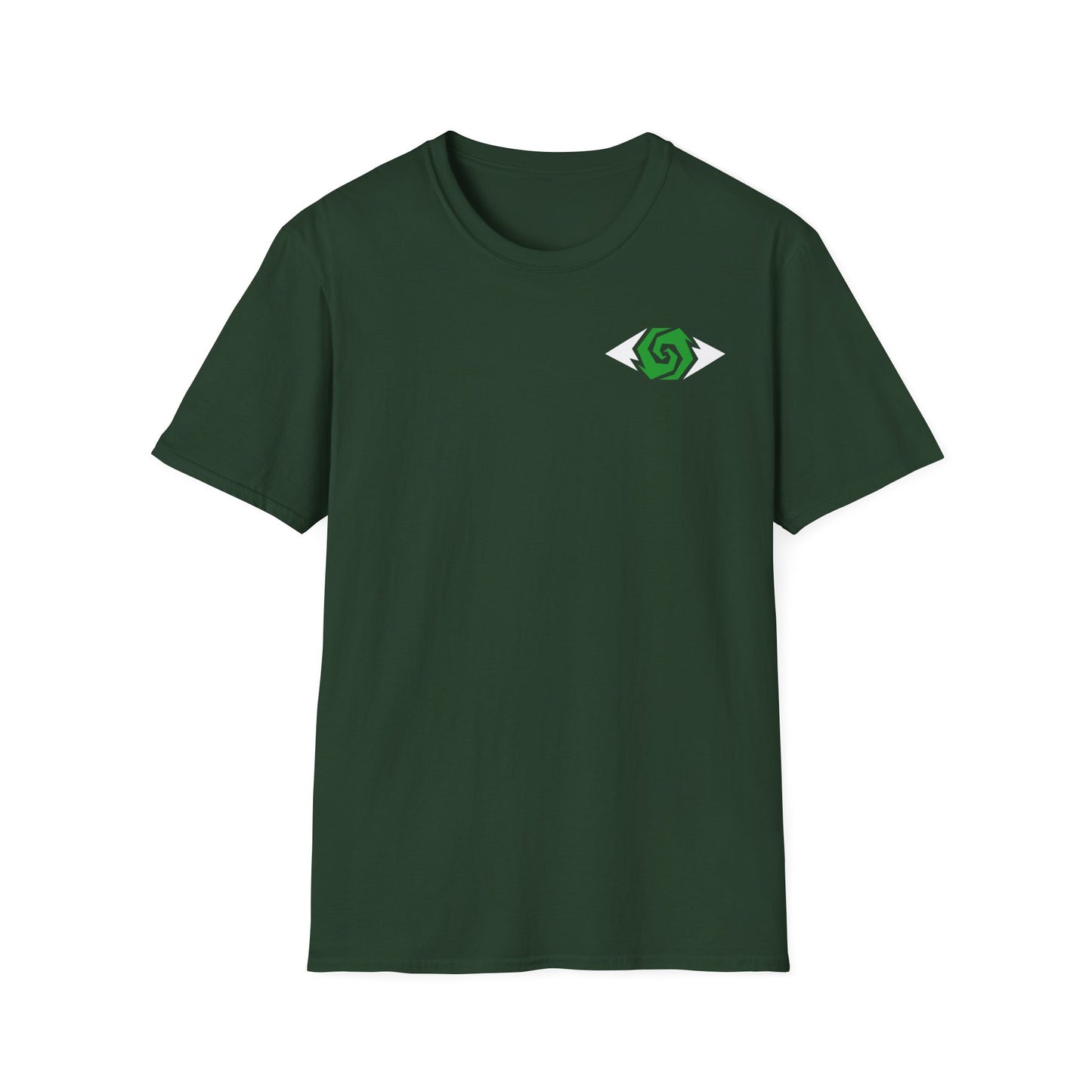 Illuminati - White/Emerald Eye Logo Tee
