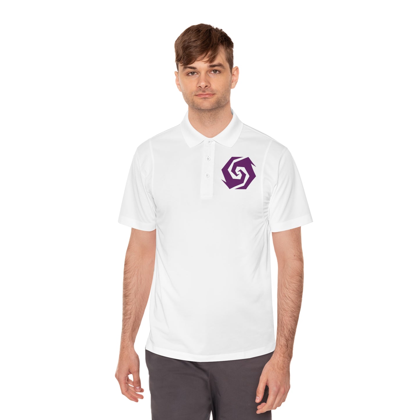 Illuminati -  Amethyst Butt Polo Shirt (Embroidery)