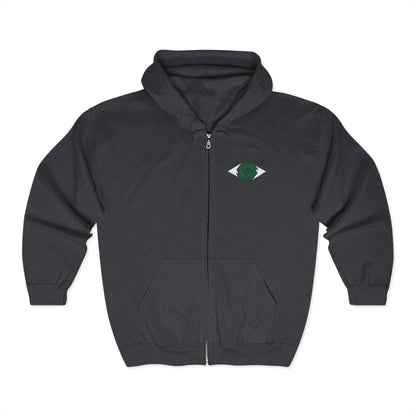 Illuminati - Eco-Friendly Unisex Full Zip Hoodie with Unique Logo