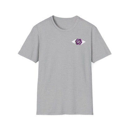 Illuminati - White/Amethyst Eye Logo Tee