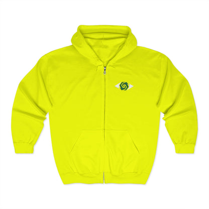 Illuminati - Eco-Friendly Unisex Full Zip Hoodie with Unique Logo