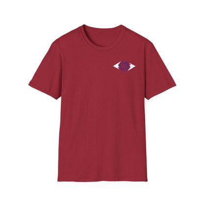 Illuminati - White/Amethyst Eye Logo Tee
