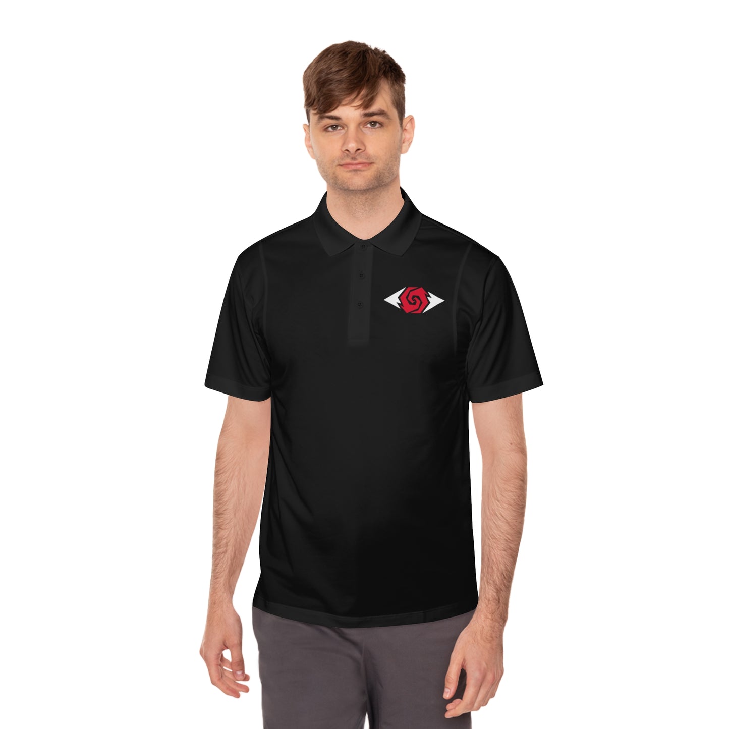 Illuminati -  White/Ruby Polo Shirt (Embroidery)