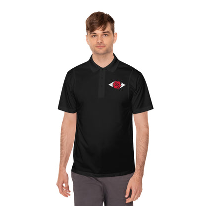 Illuminati -  White/Ruby Polo Shirt (Embroidery)