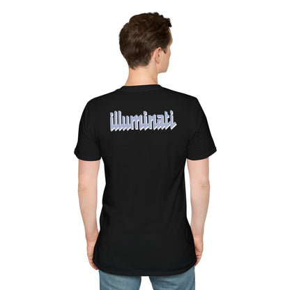 Illuminati - White/Steel Eye Logo Tee