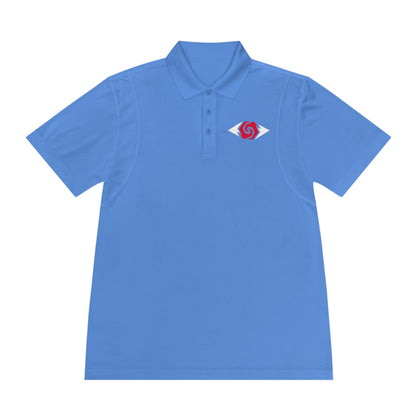 Illuminati -  White/Ruby Polo Shirt (Embroidery)