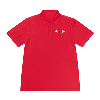 Illuminati -  White/Ruby Polo Shirt (Embroidery)