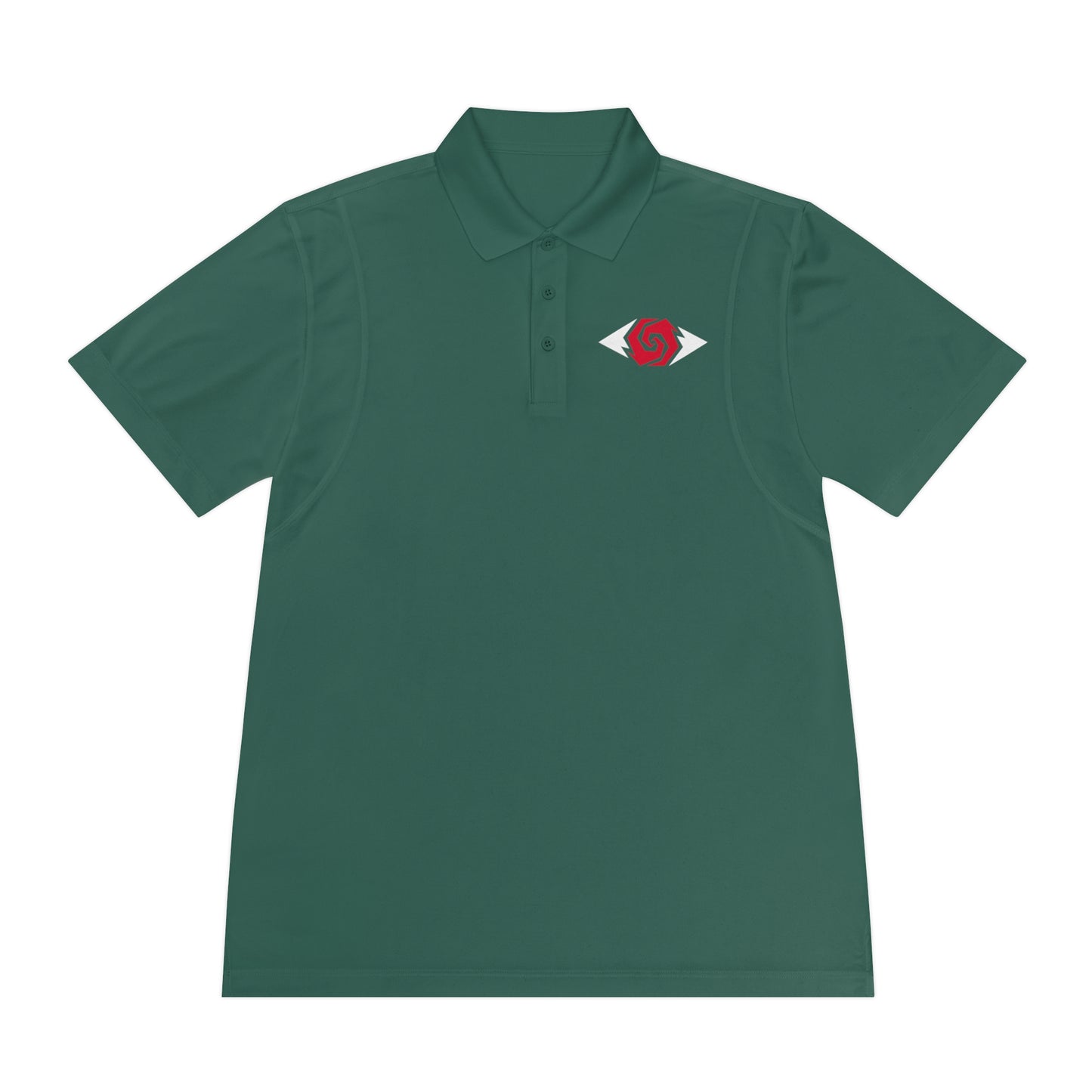 Illuminati -  White/Ruby Polo Shirt (Embroidery)