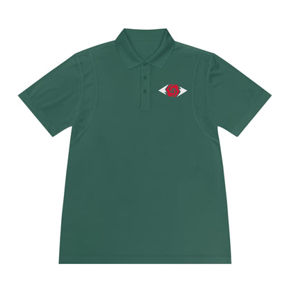 Illuminati -  White/Ruby Polo Shirt (Embroidery)