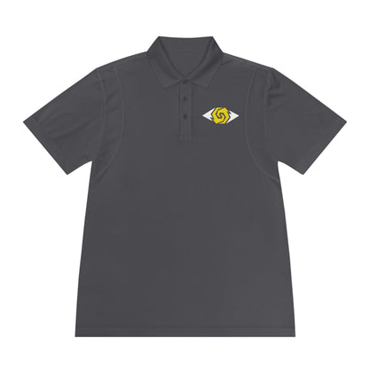 Illuminati -  White/Amber Eye Polo Shirt (Embroidery)
