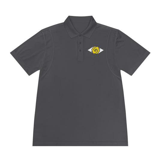 Illuminati -  White/Amber Eye Polo Shirt (Embroidery)