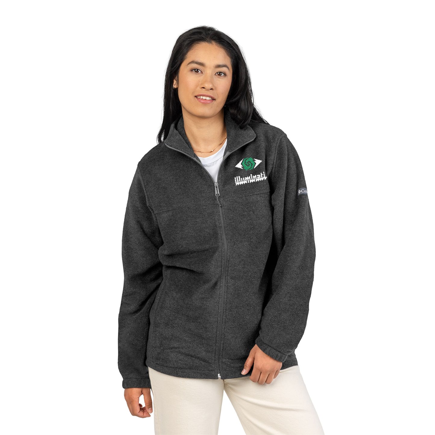 Cozy Embroidered Fleece Jacket | Perfect for Outdoor Adventures, Gifts, Travel, Winter, Columbia Style
