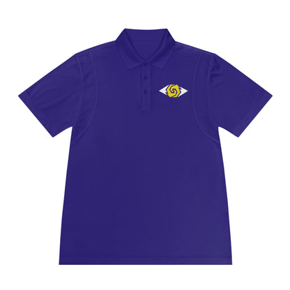 Illuminati -  White/Amber Eye Polo Shirt (Embroidery)