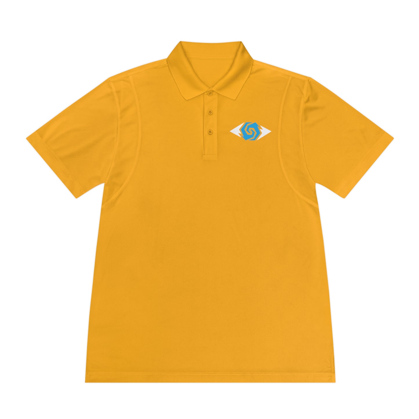 Illuminati -  White/Sapphire Eye Polo Shirt (Embroidery)