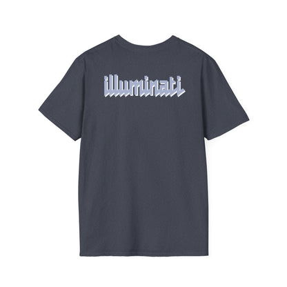 Illuminati - White/Steel Eye Logo Tee