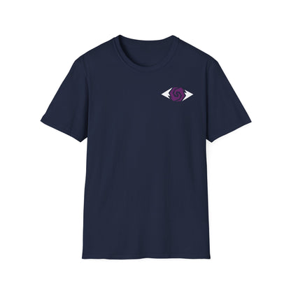 Illuminati - White/Amethyst Eye Logo Tee