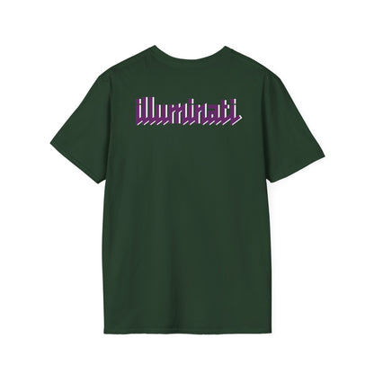Illuminati - White/Amethyst Eye Logo Tee