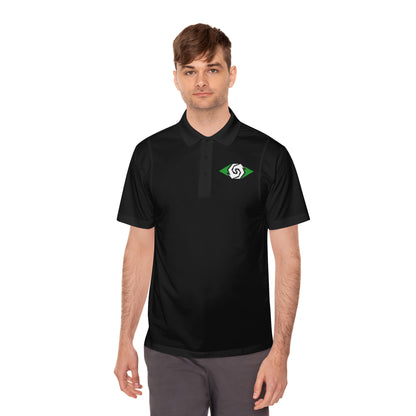 Illuminati -  Emerald/White Eye Polo Shirt (Embroidery)