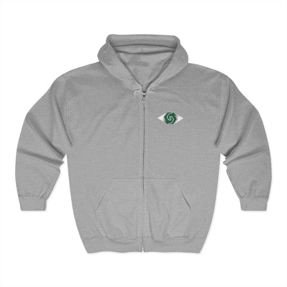 Illuminati - Eco-Friendly Unisex Full Zip Hoodie with Unique Logo