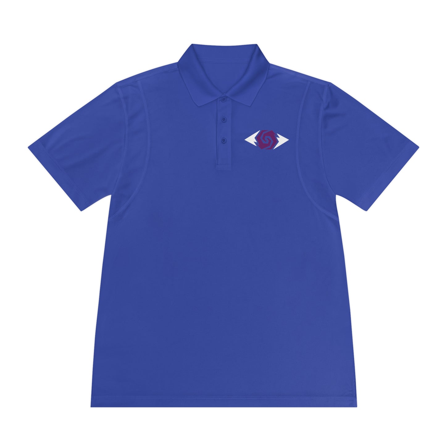 Illuminati -  White/Amethyst Polo Shirt (Embroidery)
