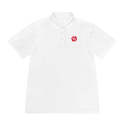 Illuminati -  White/Ruby Polo Shirt (Embroidery)