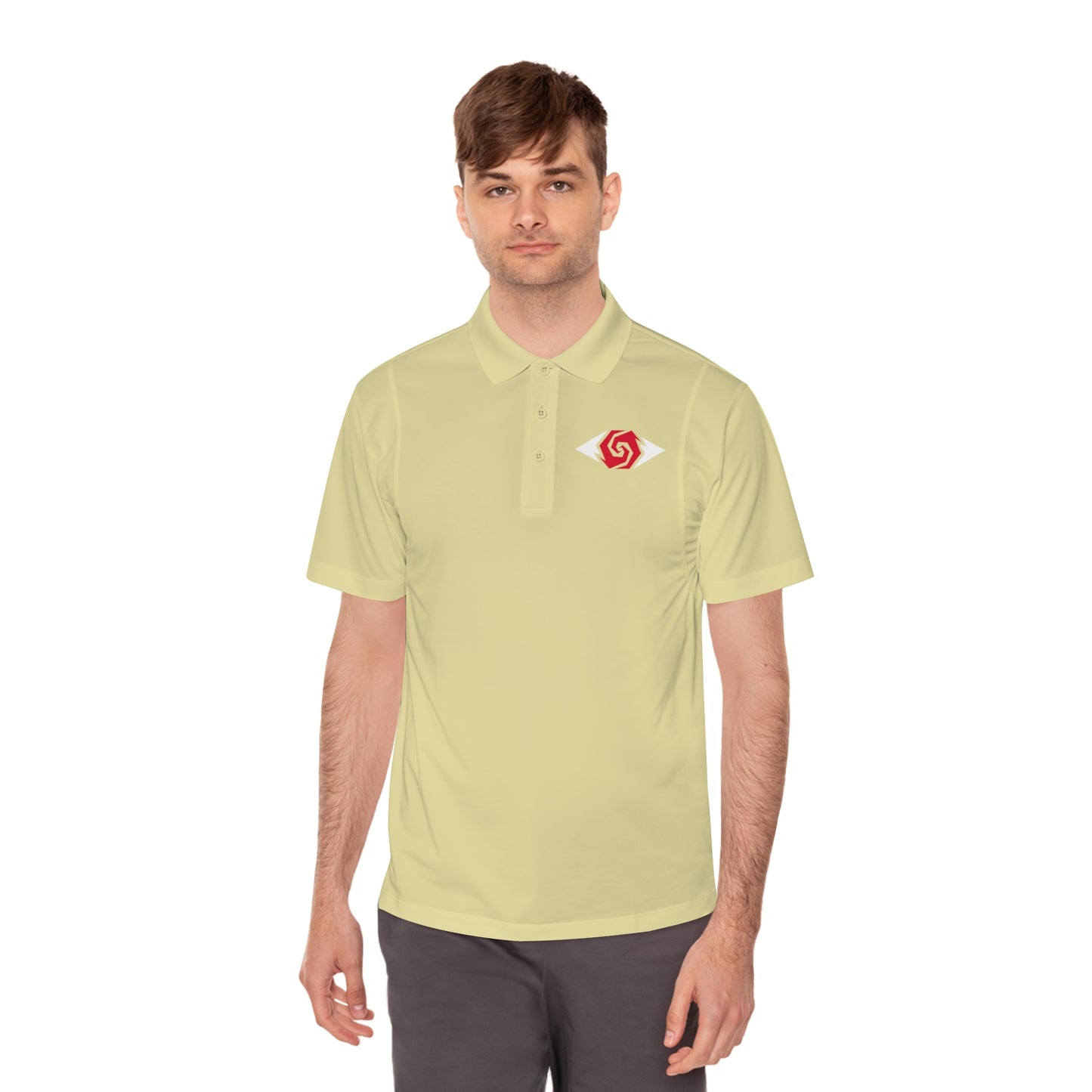 Illuminati -  White/Ruby Polo Shirt (Embroidery)