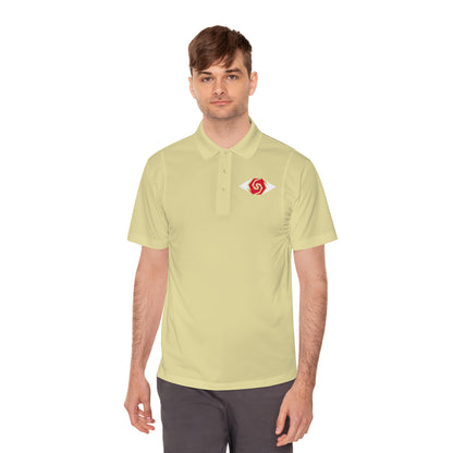 Illuminati -  White/Ruby Polo Shirt (Embroidery)