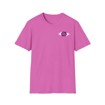 Illuminati - White/Amethyst Eye Logo Tee