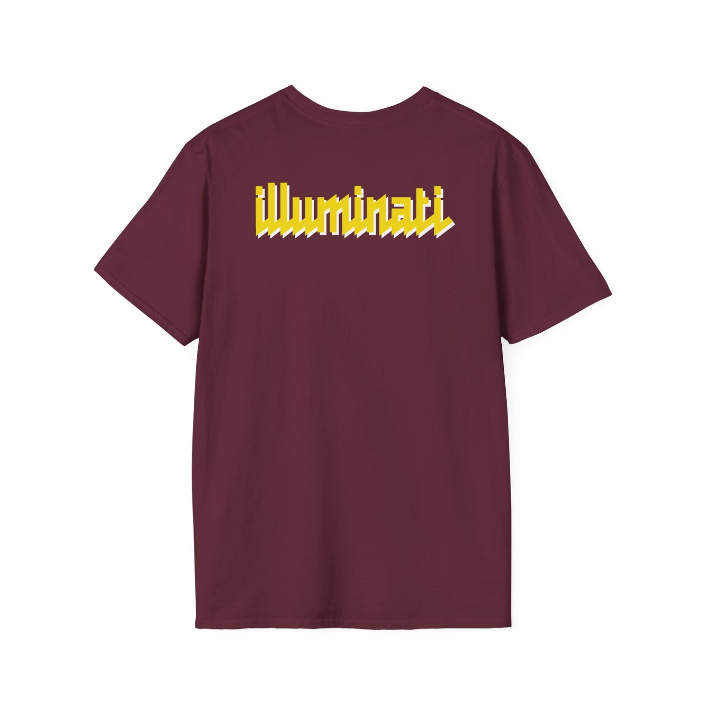 Illuminati - White/Amber Eye Logo Tee