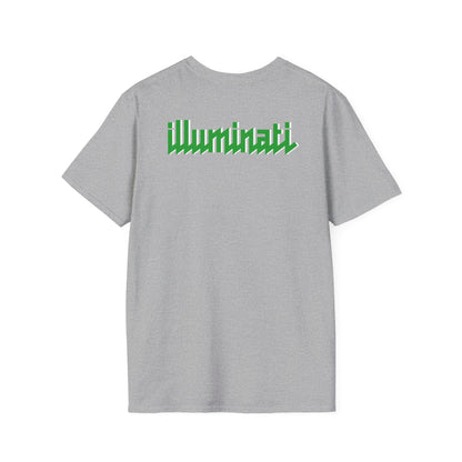 Illuminati - White/Emerald Eye Logo Tee