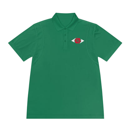 Illuminati -  White/Ruby Polo Shirt (Embroidery)