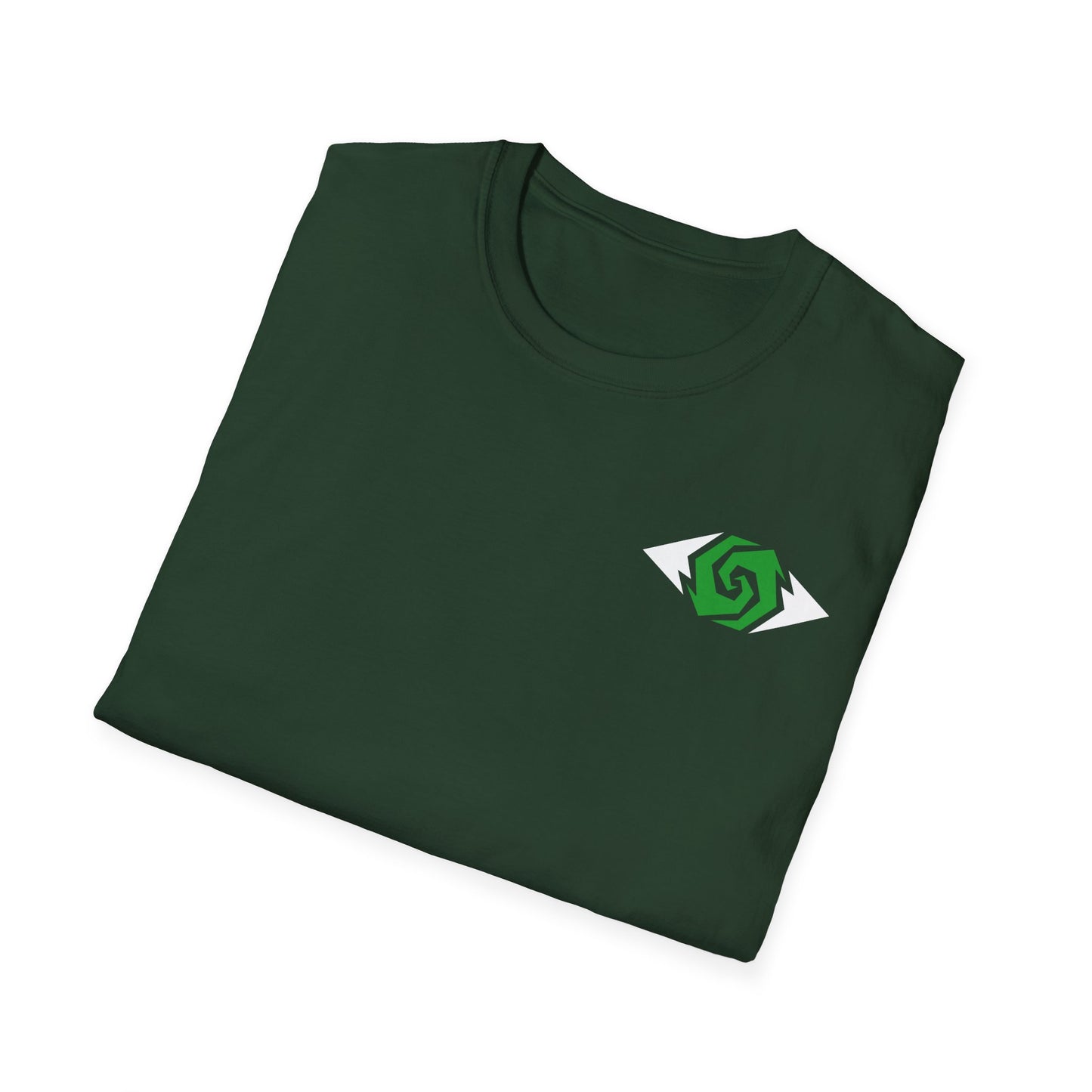Illuminati - White/Emerald Eye Logo Tee