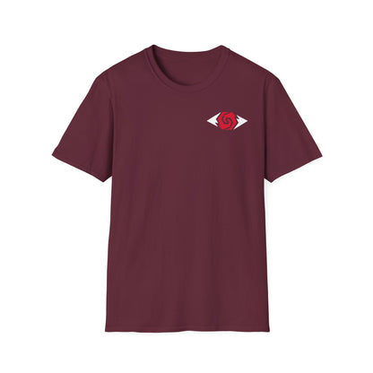 Illuminati - White/Ruby Eye Logo Tee